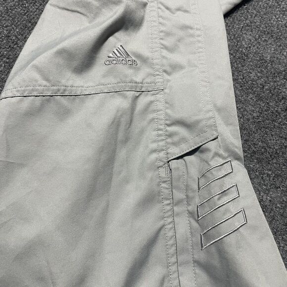 Adidas Pants Mens Large Gray Windbreaker Track Golf Zip Ankle Lightweight - Picture 12 of 14